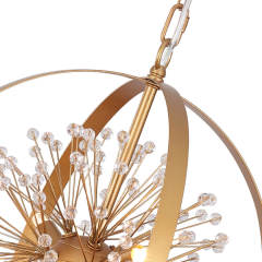 Modern Orb Frame Sputnik Firework Chandelier Pendant Lighting for Restaurant/ Bedroom/ Living Room/ Dining Room