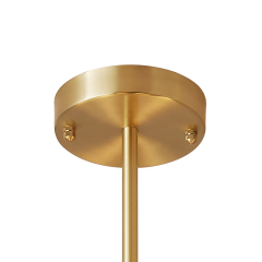Mid-Century Modern 6/8 Lights Brass Sputnik Chandelier with Glass Spheres for Dining Room Living Room Bedroom