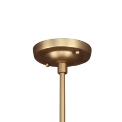 3-Light Modern Brass Sputnik Beads Chandelier Firework Hanging Light for Living Room/Dining Room/ Lobby/ Restaurant