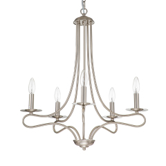 Mid-century Modern Sputnik Candle Chandelier in Nickel Finish for Living Room/ Dining Room/ Bedroom