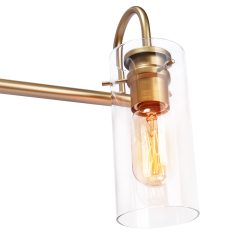 Modern Minimalist Cylinder Clear Glass Wall Sconces Wall Lights Bathroom Vanity Light for Entryway/ Living Room/ Bedroom