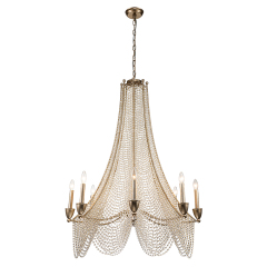 Glam Modern Luxury Crystal Empire Chandelier in Candle Style for Living Room/Dining Room/ Bedroom/ Restaurant