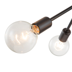 6-Light Modern Contemporary Sputnik Chandelier for Restaurant/ Living Room/ Bedroom Slope Ceiling Compatible