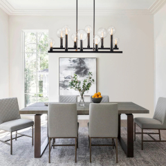 Decorative Handmade Modern Stainless Steel Fabric shade Chandelie