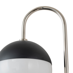 Modern Spherical Opal Glass Globes Wall Sconces Curved Arms Wall Lamp for Living /Dining Room /Hallway