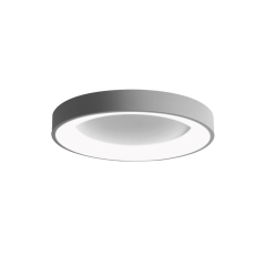 Modern Minimalist Round Shape LED Flush Mount Grey Ceiling Light for Living Room Hallway Home Office