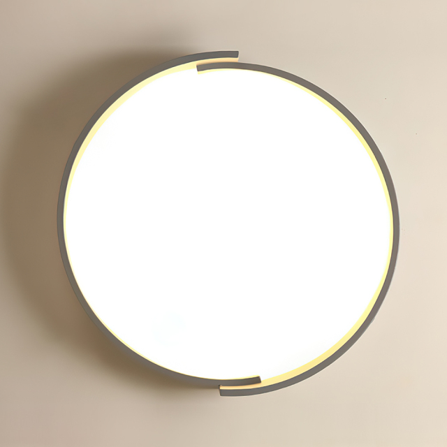 Modern Simplicity Circular Round LED Flush Mount Thin Ceiling Light For Hallway Home Office Living Room