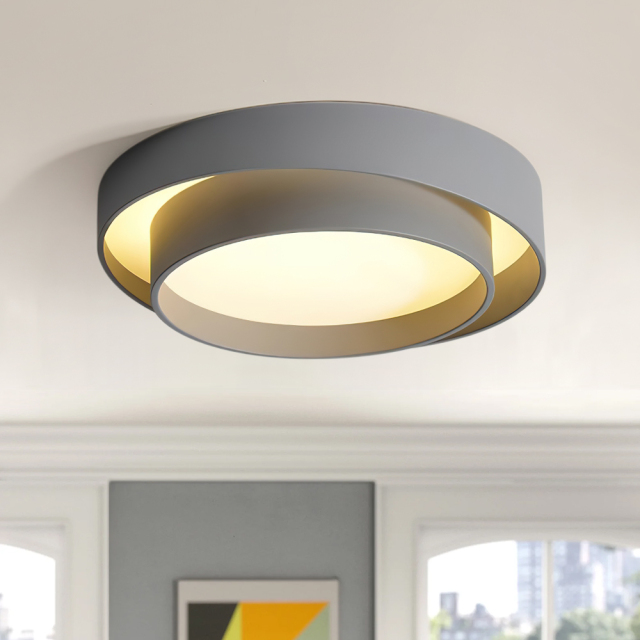 Modern Minimalist Slant Shape LED Flush Mount Truncated Cone Ceiling Light for Living Room Hallway Home Office