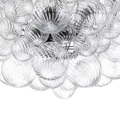 Glam Modern Cluster Glass Bubble Chandelier Sputnik Hanging Light Fixture for Dining Room Living Room Bedroom