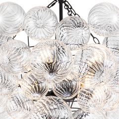 Glam Modern Cluster Glass Bubble Chandelier Sputnik Hanging Light Fixture for Dining Room Living Room Bedroom