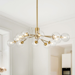 12/15/18-LIght Contemporary Modern Sputnik Glass Globe Bubble Chandelier for Restaurant/ Living Room/ Bedroom/ Dining Table