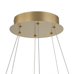 Dimmable LED Luxury Modern Wagon Wheel Chandelier with Acrylic Design for Dining Table/ Kitchen/ Entryway/ Entrance