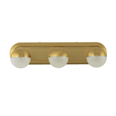 Modern Brushed Brass Spherical Geometry Wall Sconces Wall Lights Over Mirror Bathroom Vanity Light for Entryway/ Living Room/ Bedroom