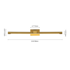 Modern Minimalist Dimmable Armed LED Bathroom Vanity Light Strip Bar Wall Sconce for Mirror/ Hallway