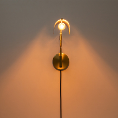 Modern Contemporary Swing Arm Wall Sconce for Bedroom Living Room