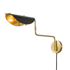 Modern Contemporary Swing Arm Wall Sconce for Bedroom Living Room