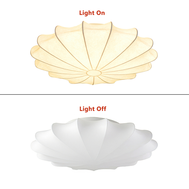 Modern Minimalist 3 Light Flush Mount Ceiling Lamp with Soft White Silk Shade for Bedroom Kitchen Living Room Dining Room
