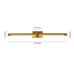 Dimmable Minimalist Modern Armed LED Bathroom Vanity Light Strip Bar Wall Sconce for Mirror/ Hallway
