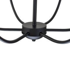 Modern Farmhouse Candle Style Empire Island Chandelier Curved Arms Hanging Light for Living Room/ Dining Room/ Restaurant