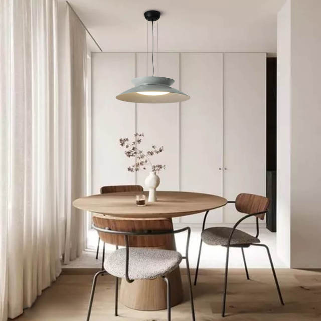 Modern Saucer LED Pendant Light Hanging Light in Acrylic Diffuser Bedroom/ Kitchen/ Living Room/ Breakfast Table