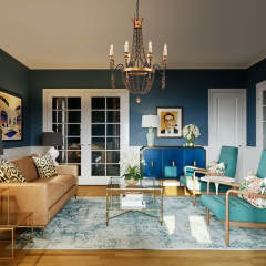 8-Light Vintage French Style Empire Beads Chandelier in Rusty Finish for Living Room/Dining Room/ Bedroom/ Kitchen