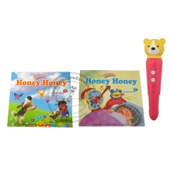 2 to 3 years old Baby English Learning Audio Books Honey Honey with Talking Pen