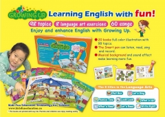 Children English Book Growing up Talking Pen Books, Children Study English with Touch Reading and Talking Pen