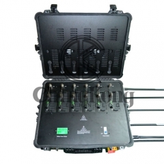 Draw-bar box Portable High Power Drone UAVS Signal Jammer with Output Power 300W Jamming up to 1500m