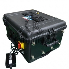 Portable High Power Bomb Jammer with Output Power 300W Mobile Phone 4GLTE WIFI Blocker Jamming up to 400m