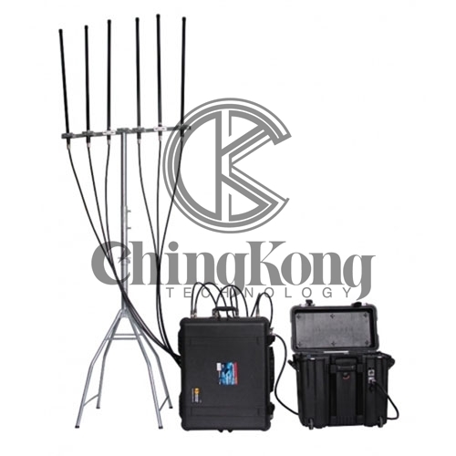 Portable High Power Bomb Jammer with Output Power 300W Mobile Phone 4GLTE WIFI Blocker Jamming up to 400m