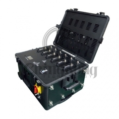 Portable VIP Jammer for US with Pelican Case 2G 3G 4G 2.4Ghz High Power 240W Jammer up to 200m