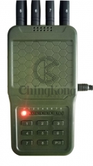 Handheld Wireless Signal Jammer of ABS shell, with Nylon Cover easily carry