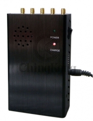 Handheld 5 Antennas Cell Phone WIFI GPS Jammer, Block 2g/3G/4G or GPS WIFI Signals,