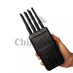 Handheld Wireless Signal Jammer of ABS shell, with Nylon Cover easily carry