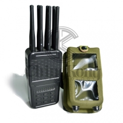 Handheld Wireless Signal Jammer of ABS shell, with Nylon Cover easily carry