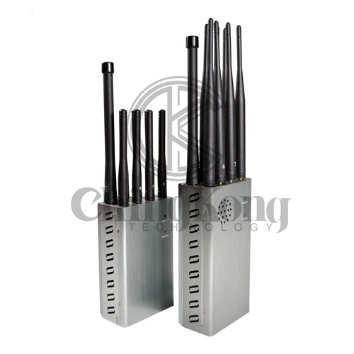 Plus 8 Antennas Portable Cell Phone Jammer,Jamming 2g/3G/4G and LOJACK GPS WIFI Signals, Bigger Battery