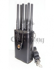 Handheld 6 Antennas Cell Phone Jammer, Block 2g/3G/4G and LOJACK GPS WIFI Signals,