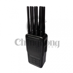 Handheld Wireless Signal Jammer of ABS shell, with Nylon Cover easily carry