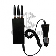 Mini Handheld GPS Jammer, 3 Antennas GSM SIM Card GPS Signal Blocker, Block GSM 2G GPSL1 Signals,