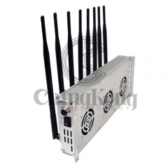 The Latest Mobile phone Signal Jammer 8 Antennas Adjustable 3G 4G Phone signal B...