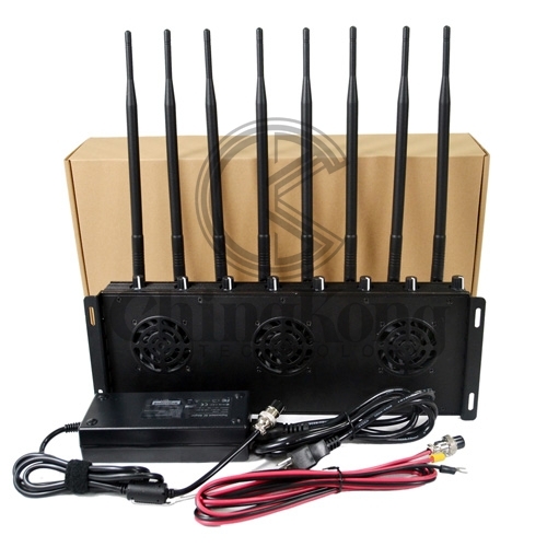 The Latest Mobile phone Signal Jammer 8 Antennas Adjustable 3G 4G Phone signal Blocker with 2.4G GPS