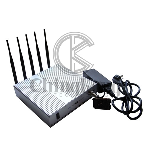 Desk 5bands Signal Jammer with Remote Control turn ON/OFF