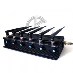 High Quality Mobile Phone Jammer 6 Antennas Adjustable with WIFI2.4G 5.8G or GPS,UHF VHF LOJACK