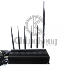 High Quality Mobile Phone Jammer 6 Antennas with WIFI2.4G 5.8G or GPS,Also Block Drone UAV Signals.