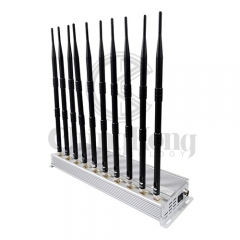 The Latest Indoor Using 10 antennas Mobile phone Signal Jammer For GSM 3G 4GLTE ...