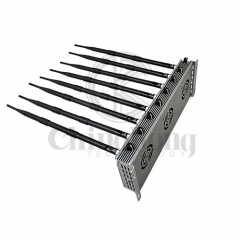 New powerful cellphone WIFI signal jammer with 8 Antennas indoor using adjustable 46W output power jamming up to 60m