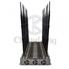 New powerful wireless signal jammer with 12 Antennas output power 70W jamming up to 60m Remote control Turu ON/OFF