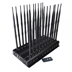 All-In-One 5G Mobile Phone Jammer With 22 Channel For Full Bands 5GLTE 2G 3G 4G Wi-Fi GPS LOJACK Output Power 42Watt Jamming Up To 40M