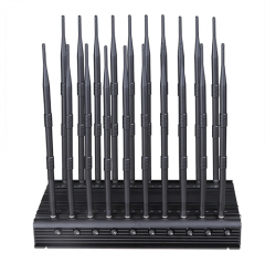 20 Antennas Wireless Signal Jammer For Full Bands 5GLTE 2G 3G 4G Wi-Fi GPS LOJACK Output Power 45Watt With Infrared Remote Control Turn ON /OFF Power