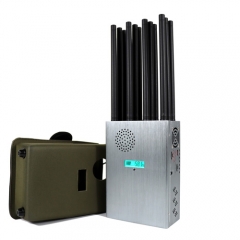 New 37 Watts Handheld 12 Antennas 5G Cellphone Signal Jammer up to 40m with Nylo...